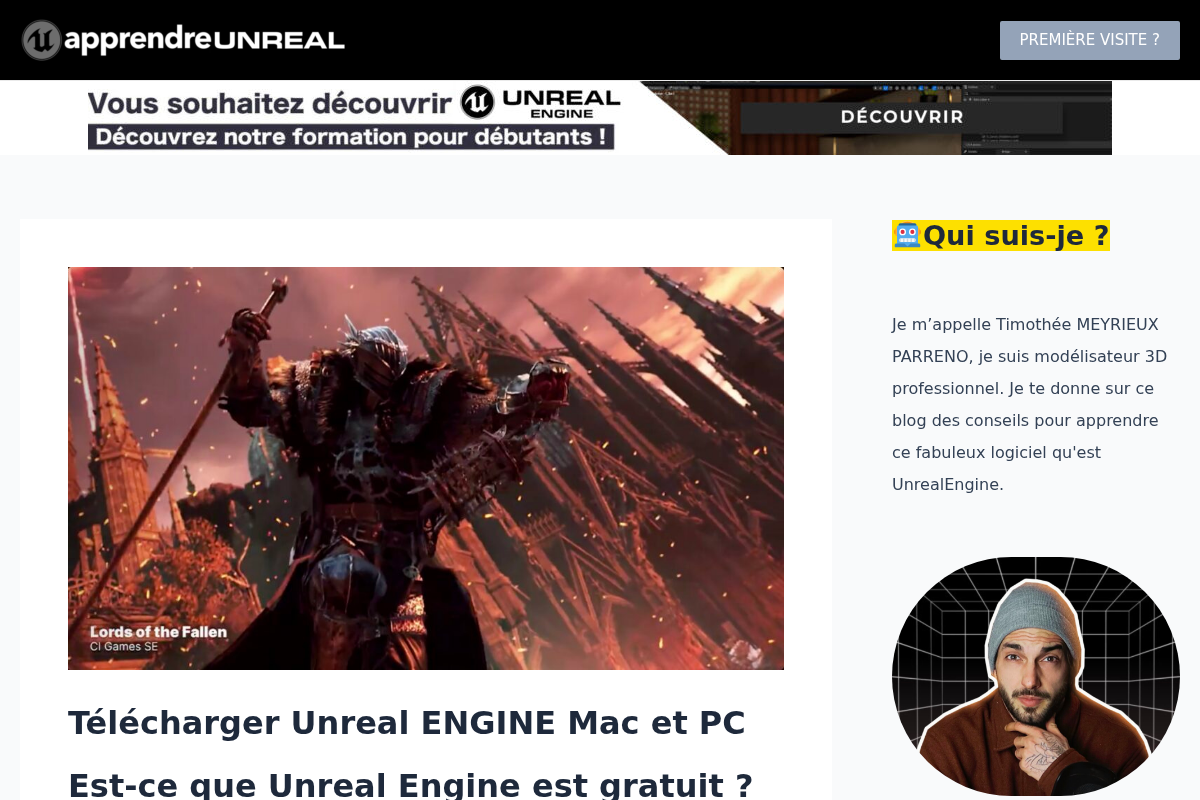 APPRENDRE UNREAL ENGINE