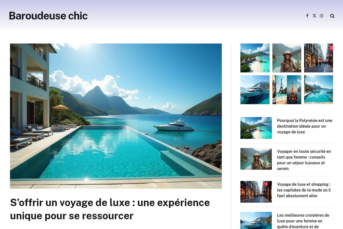 Baroudeuse chic.