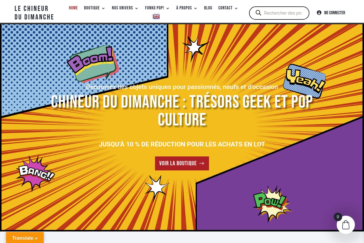 Boutique E-commerce (WordPress + eBay) – Figurines & Produits Geek –  Stock inclus