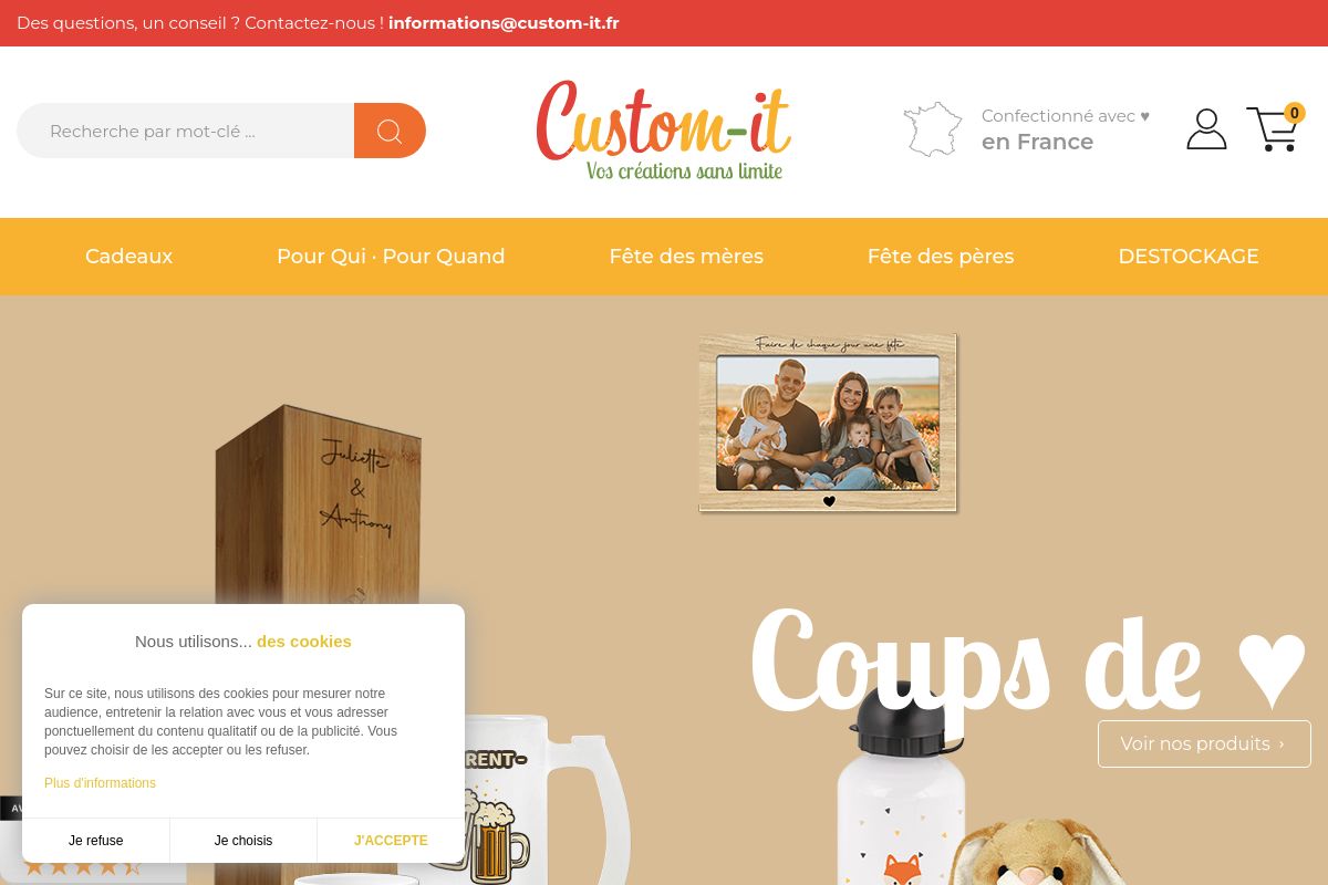 CUSTOM IT Cadeaux personnalisés