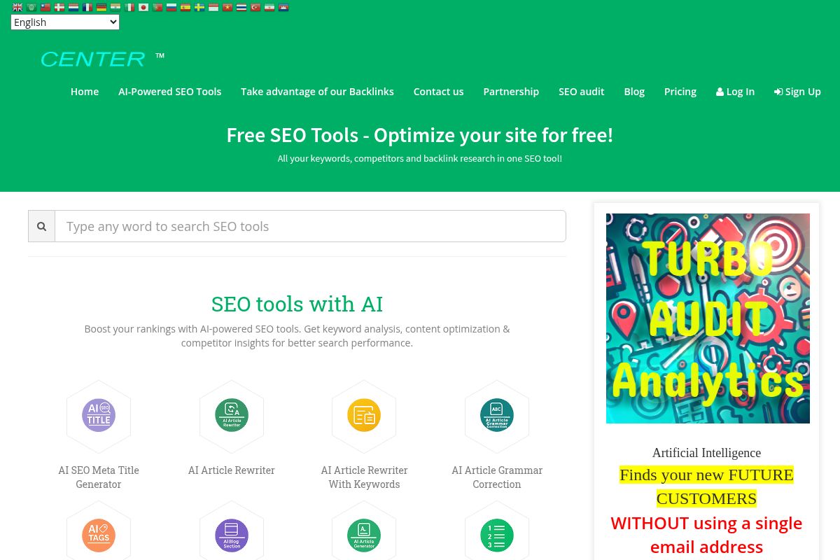 Vente Business Web avec Intelligence Artificielle